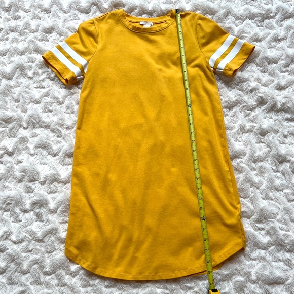 Yellow Short-Sleeve T-Shirt Dress - Picture 16 of 16